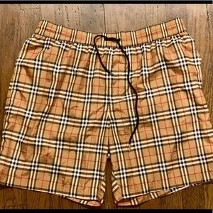 Burberry Men’s Vintage Check Drawcord Swim Shorts